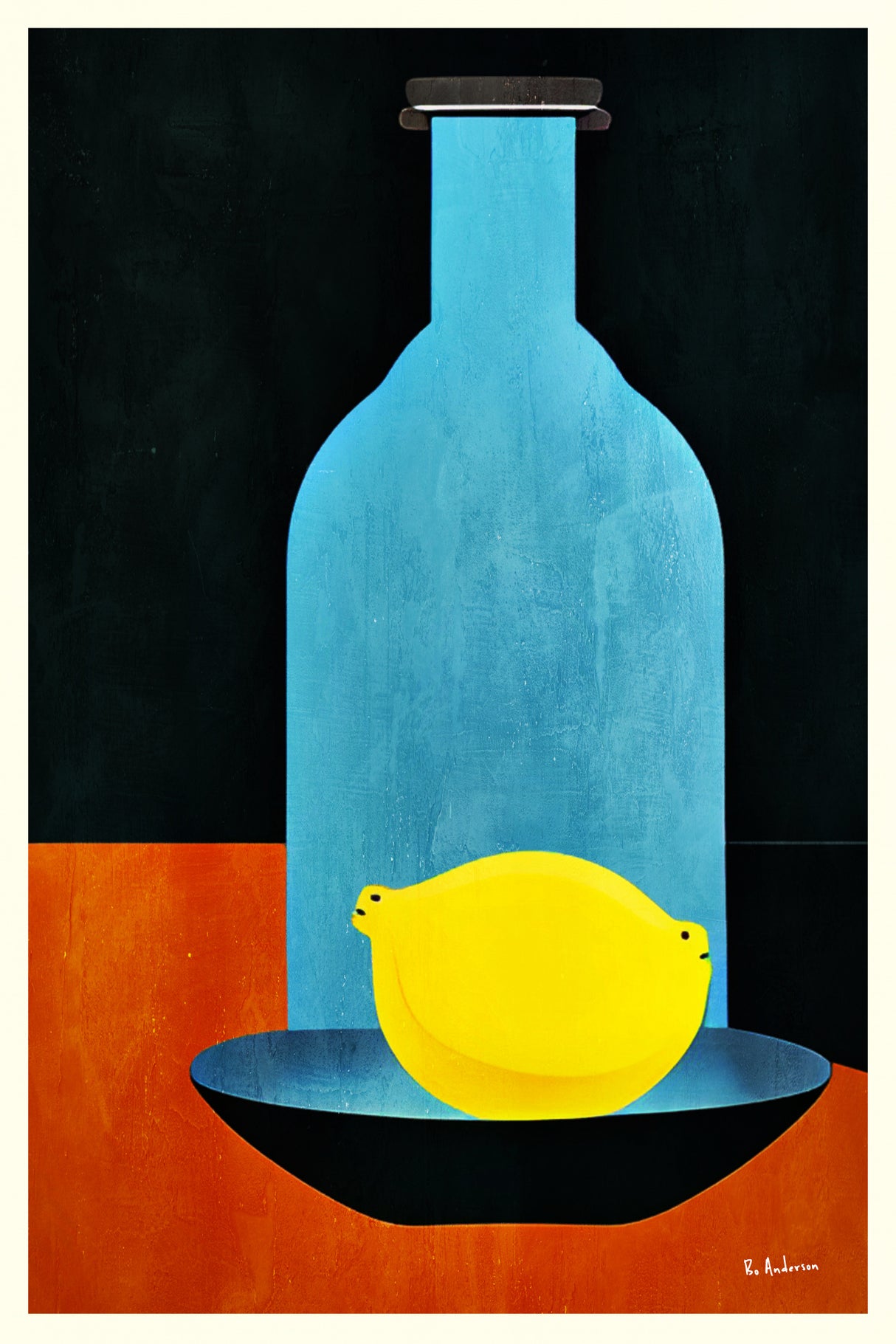 Bottle With (lonesome) Lemon : Skinny Bitch Poster och Canvastavla