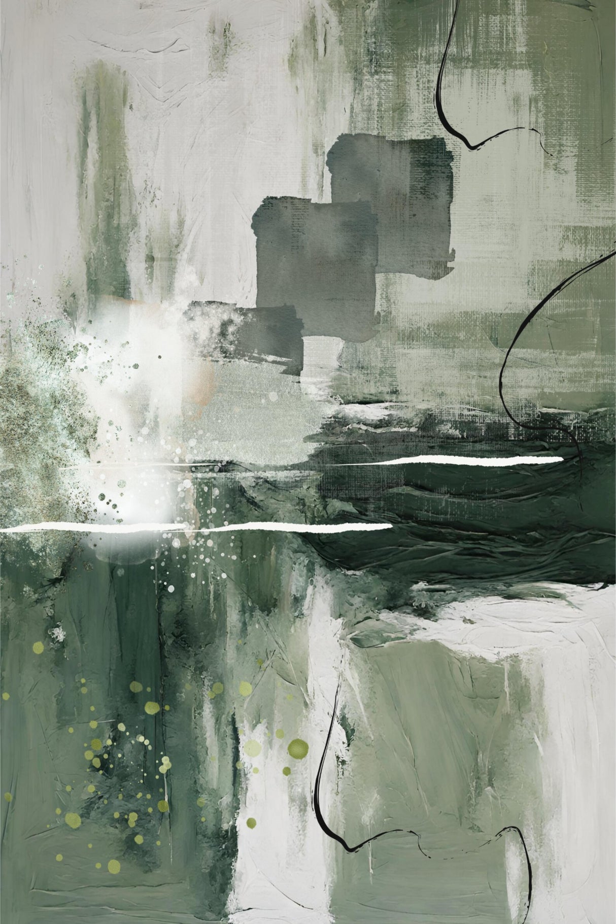 Canvas Greens 1 Poster och Canvastavla