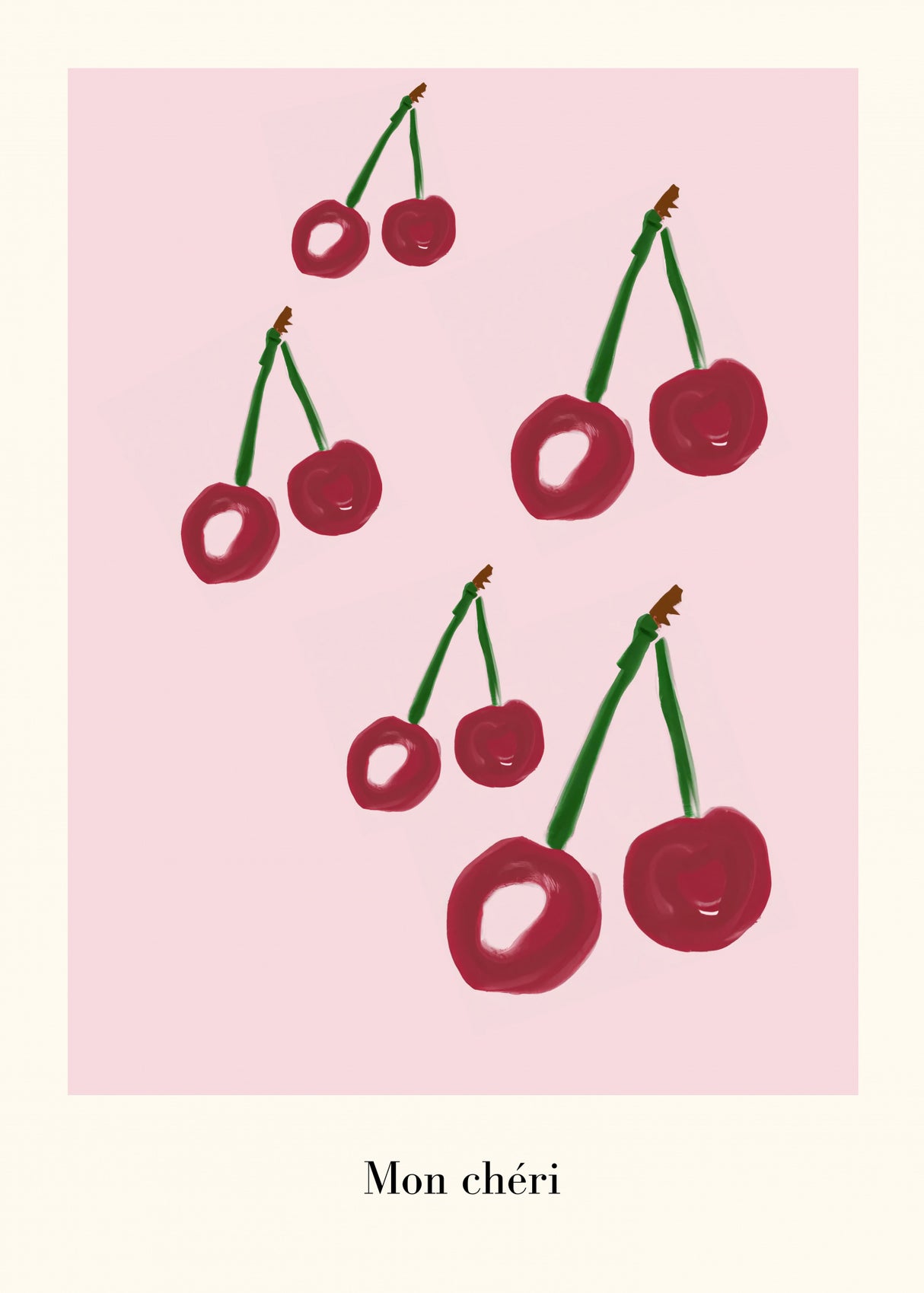 Mon Cheri Poster och Canvastavla