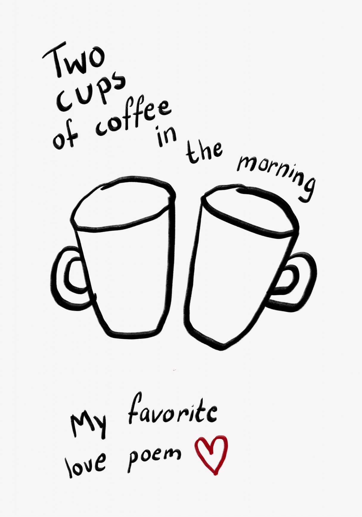 Two Cups Poster och Canvastavla