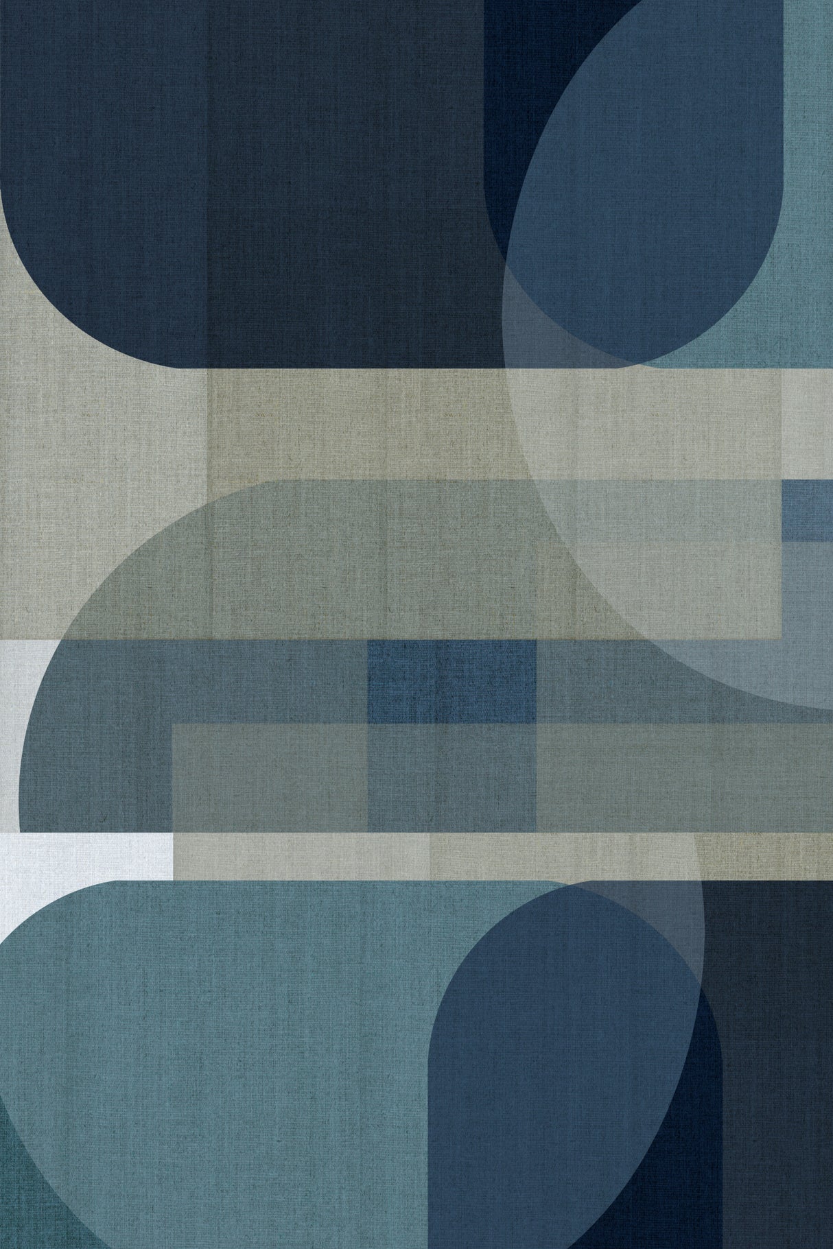 Woven Blue Layers 3 Poster och Canvastavla