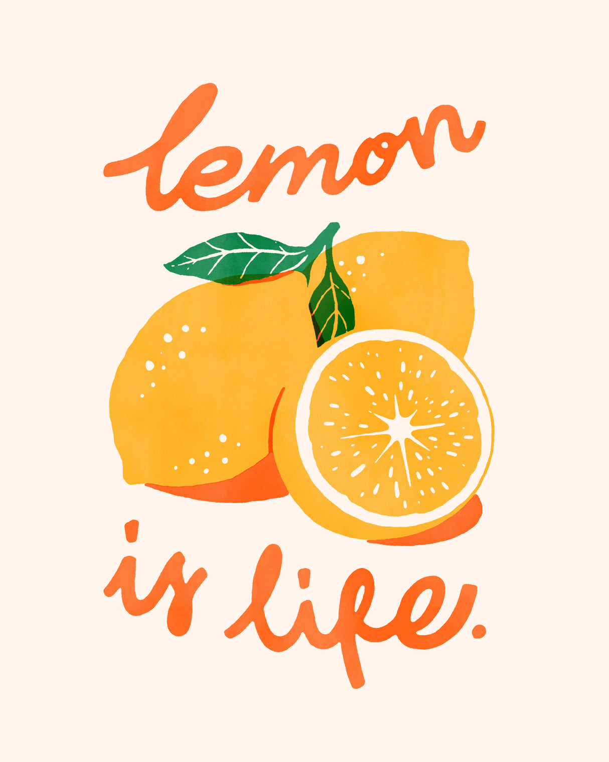Lemon Is Life Poster och Canvastavla