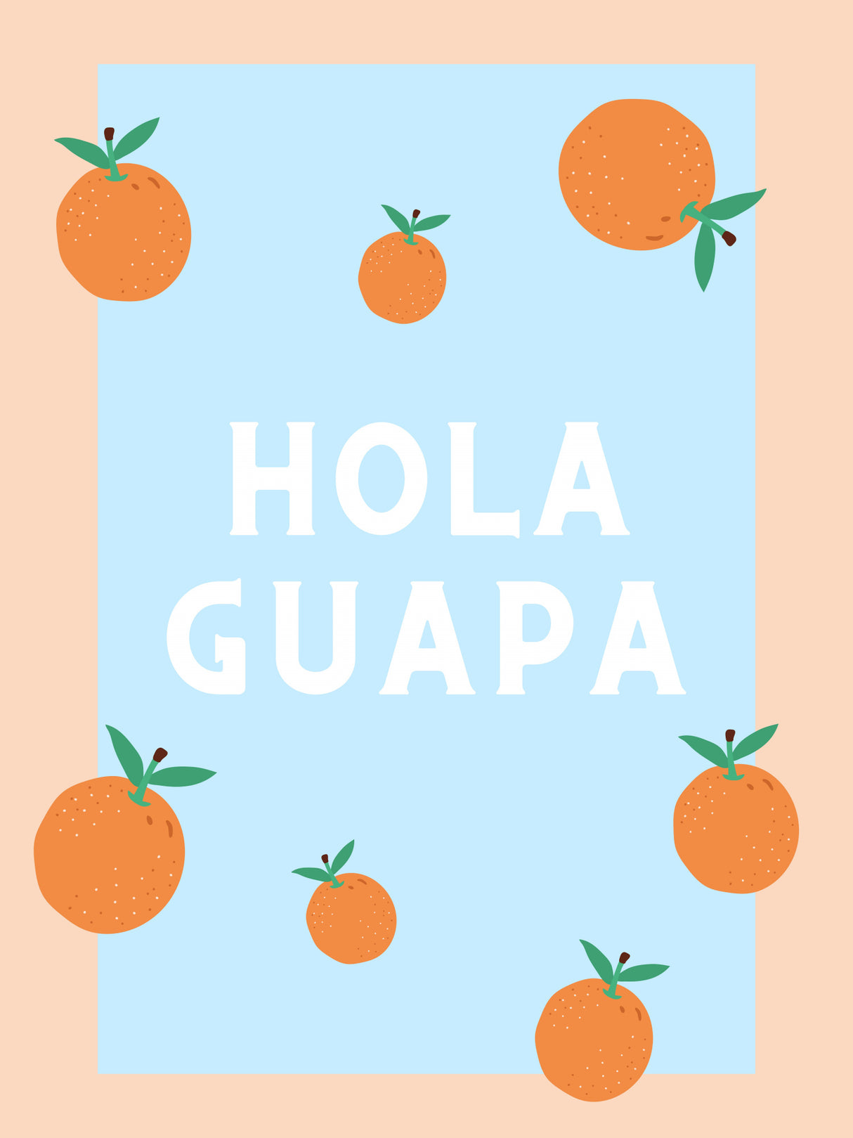 Hola Guapa Poster och Canvastavla