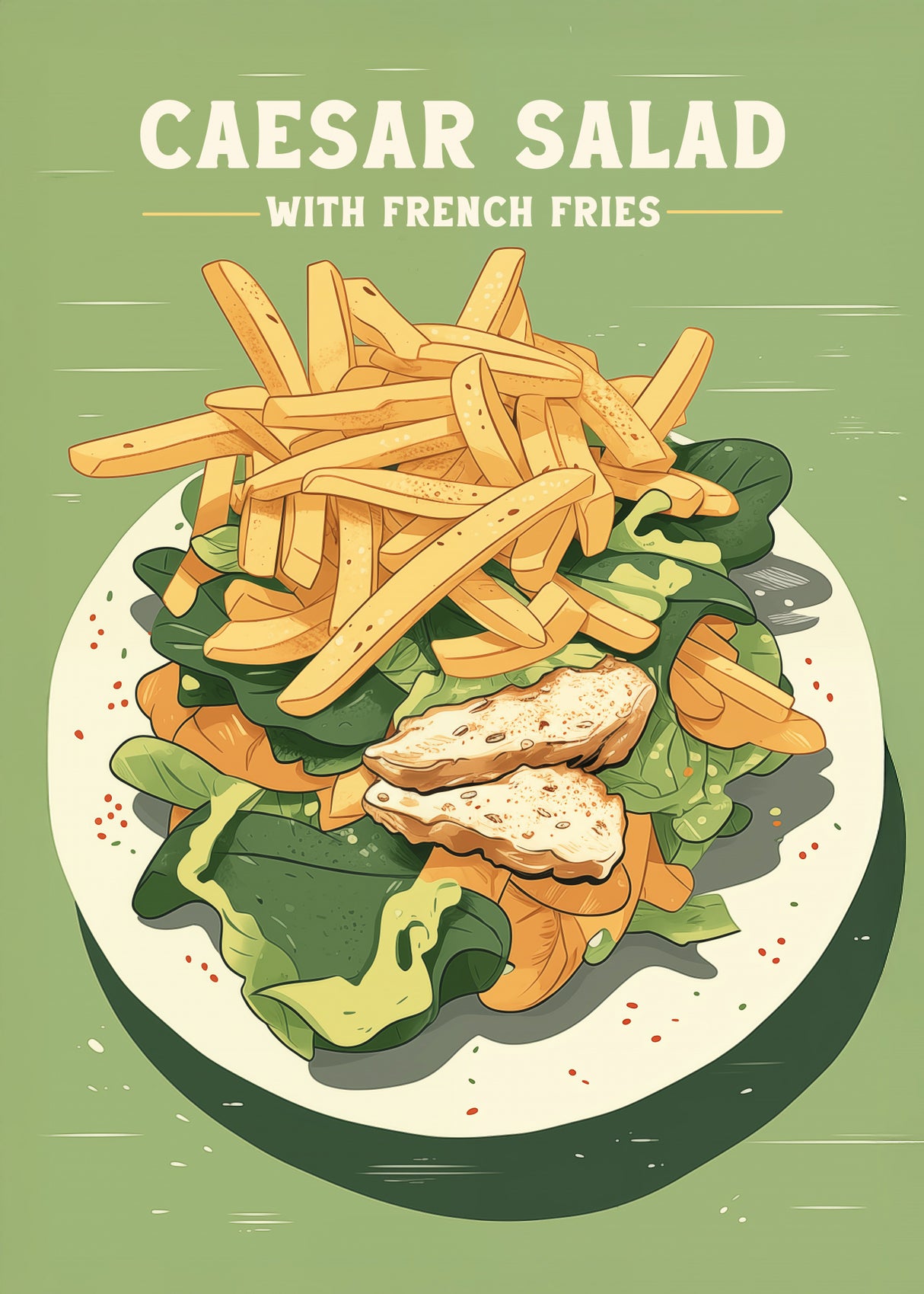 Caesar Salad Poster och Canvastavla