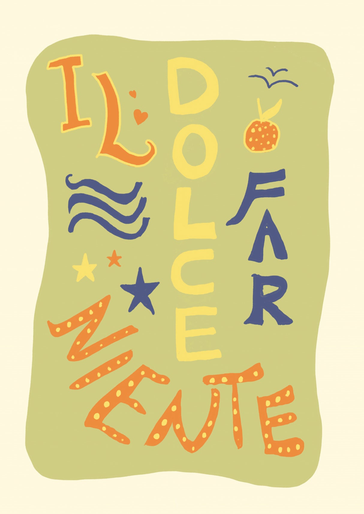 La Dolce Far Niente Poster och Canvastavla