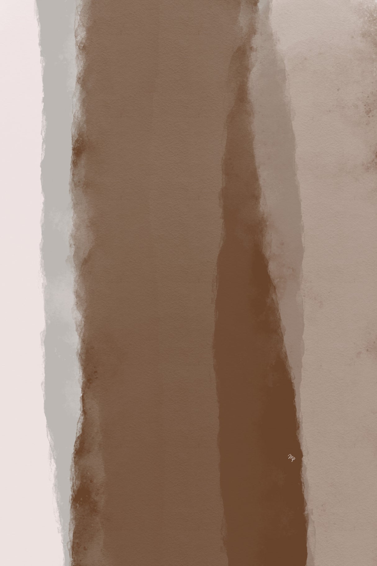 Abstract Mocha Linearity Poster och Canvastavla