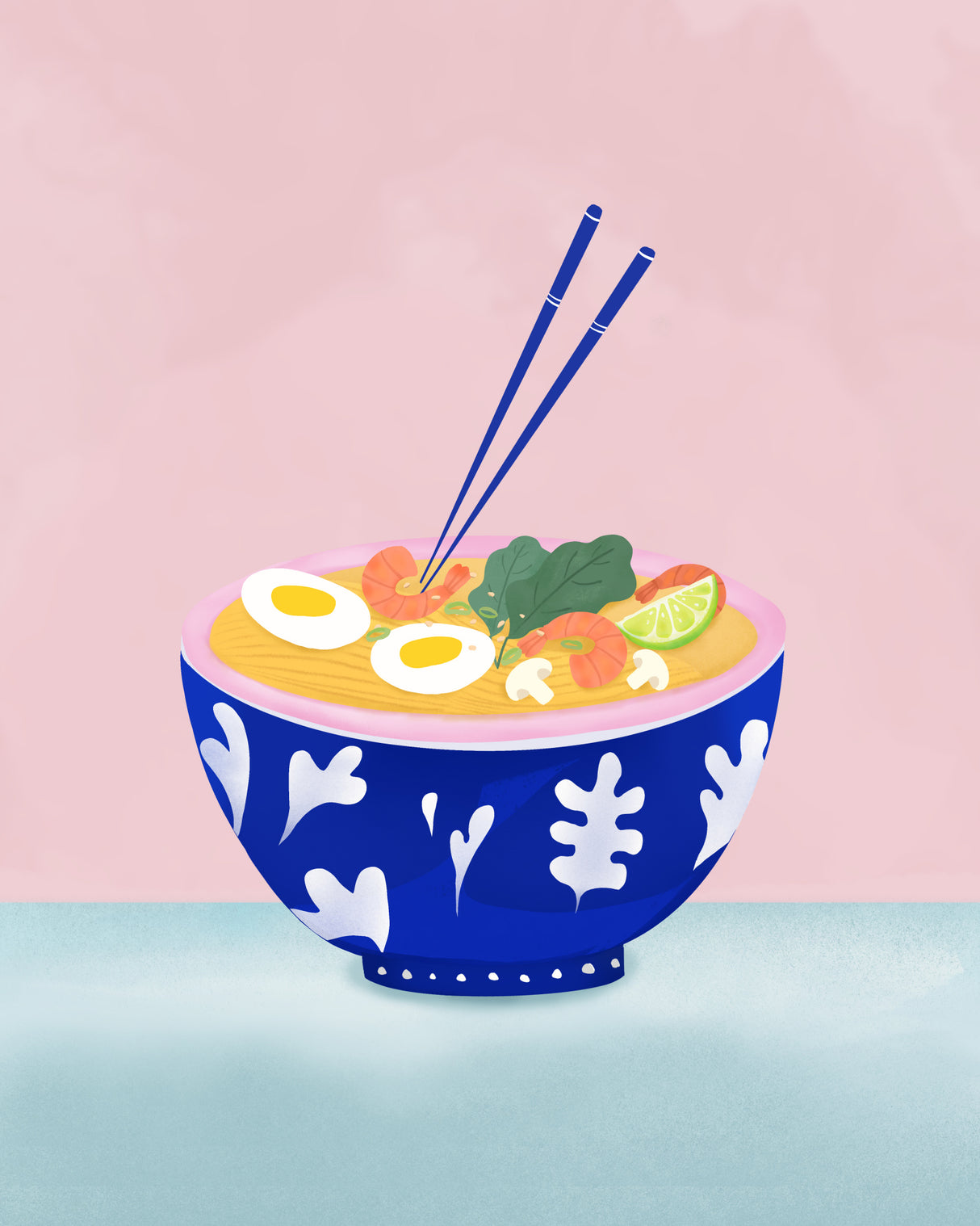 Ramen Bowl Poster och Canvastavla