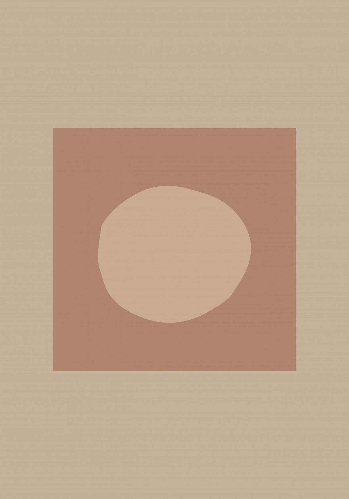 Circle Mocha Poster och Canvastavla