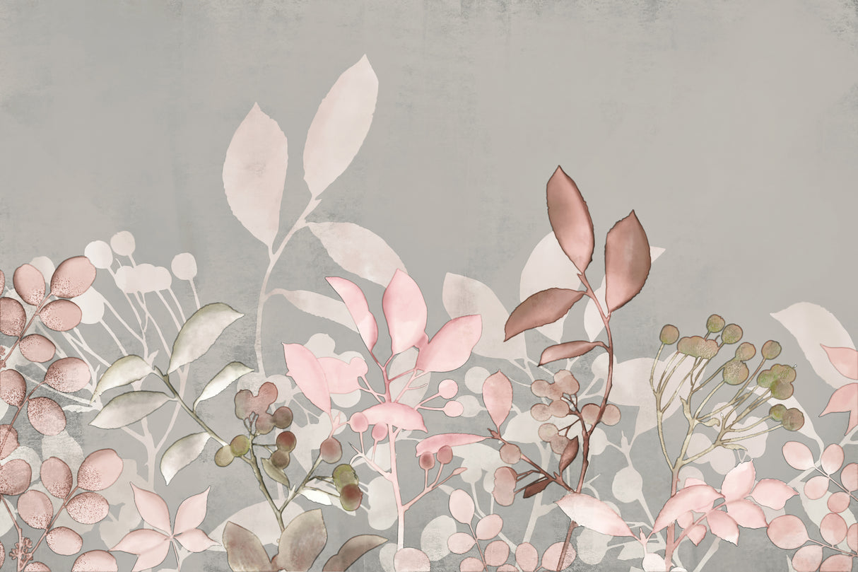 Watercolor Pastel Garden Pink Poster och Canvastavla