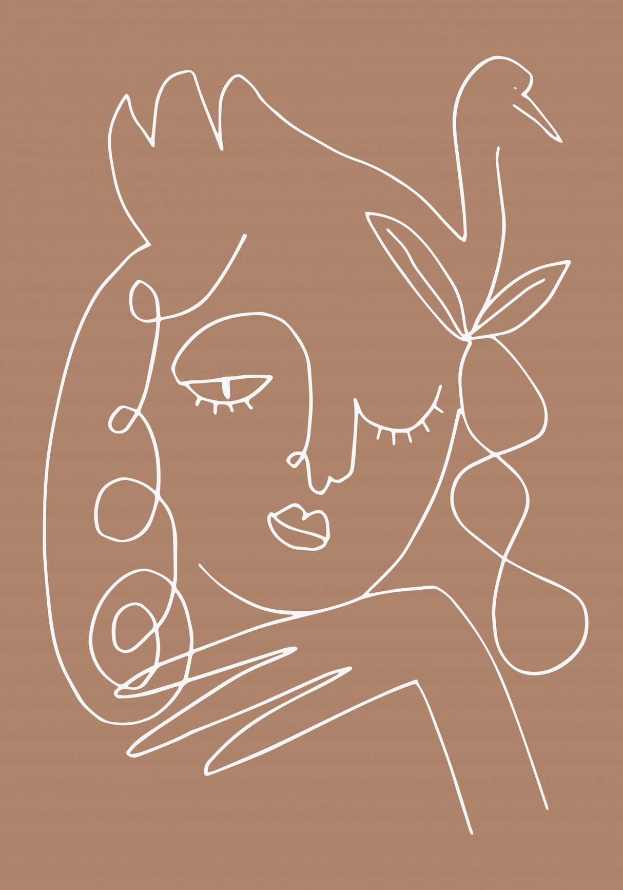 Line Art Poster och Canvastavla