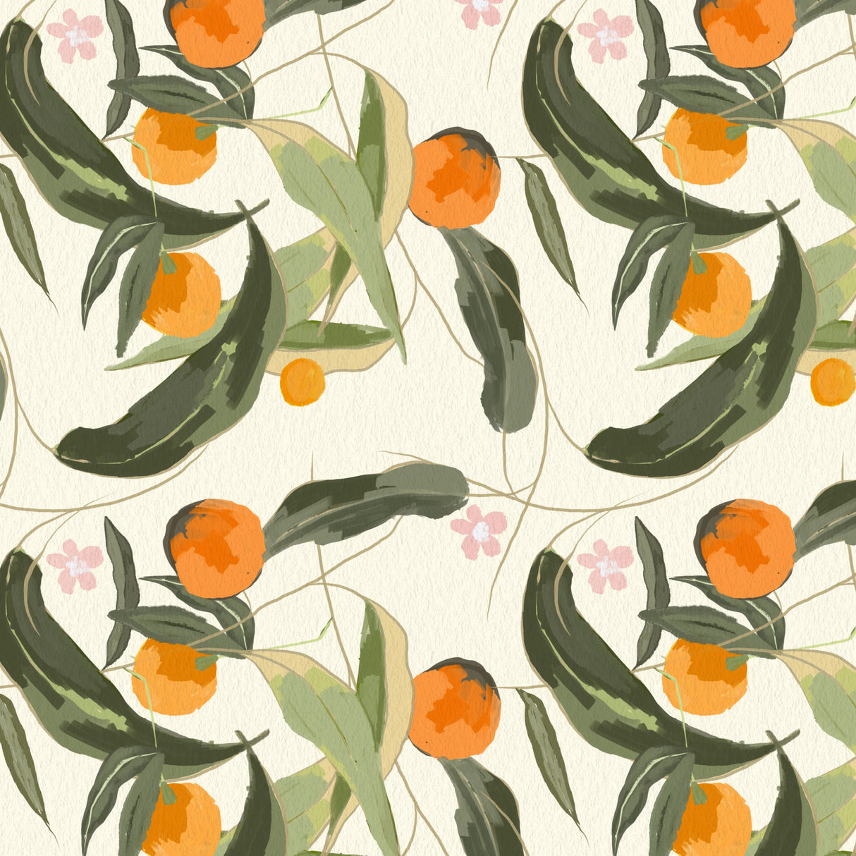 Citrus Grove Oasis Poster och Canvastavla