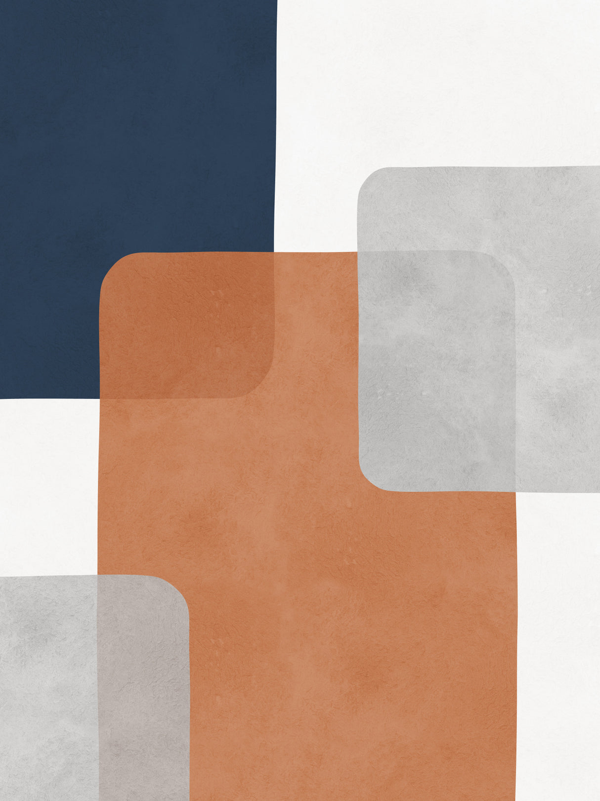 Expressionist abstract shapes 5 Poster och Canvastavla