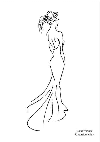 I am a woman Kitchen poster eller kökstavla