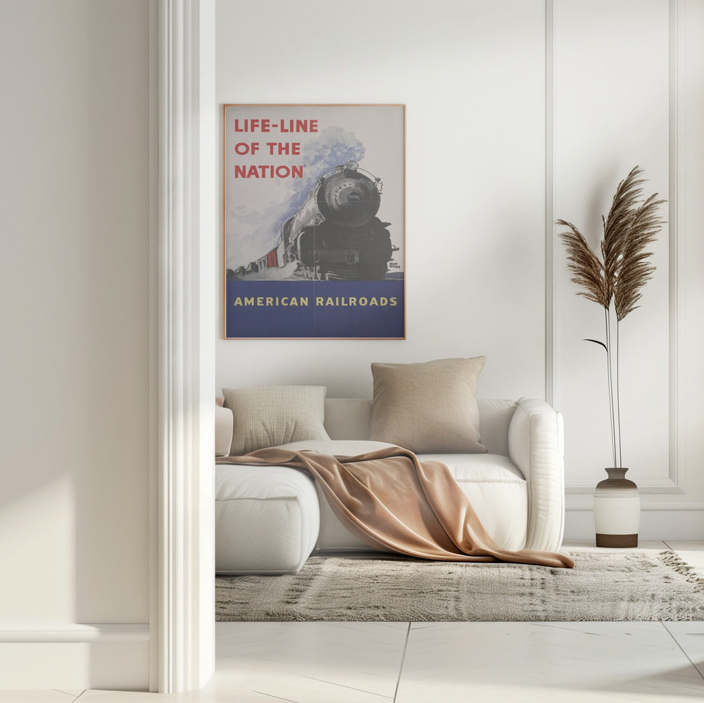 American Railroads - Life line of the nation Poster och Canvastavla