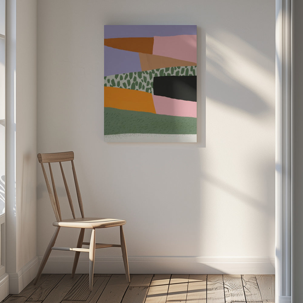 Collage abstract minimalism 02 Poster och Canvastavla