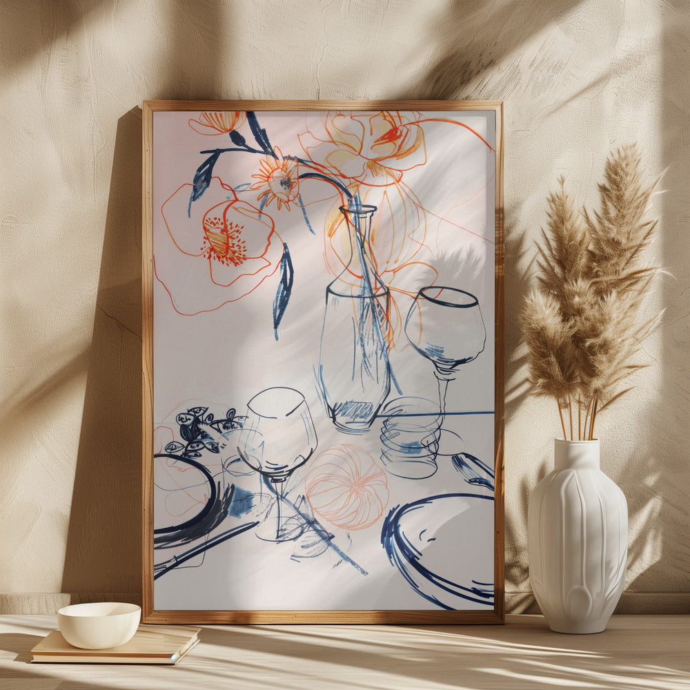 Tablestilllifeno1 Poster och Canvastavla