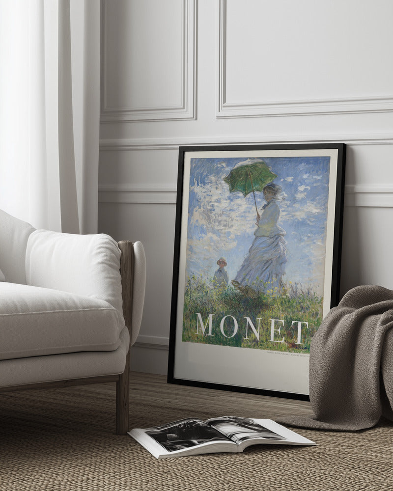 Woman With Parasol Poster och Canvastavla