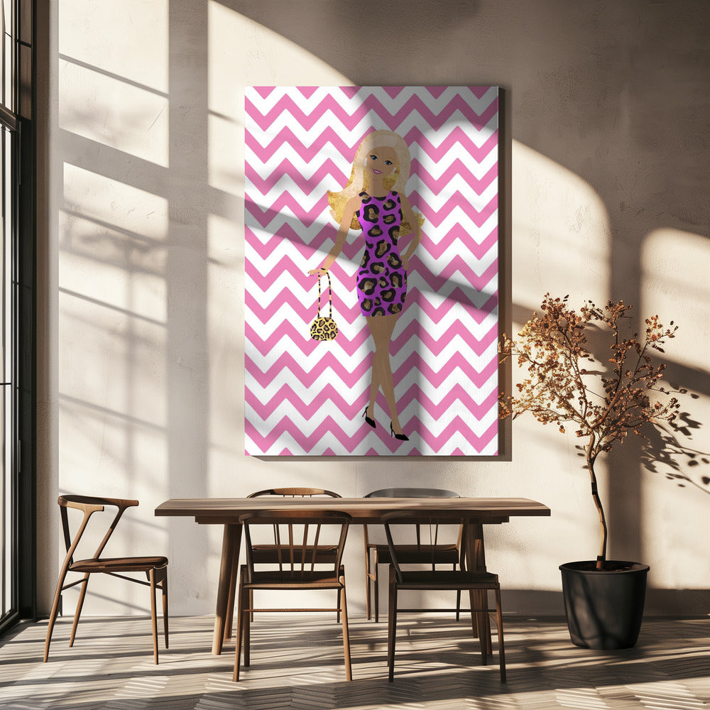 Barbie Zig Zag Poster och Canvastavla
