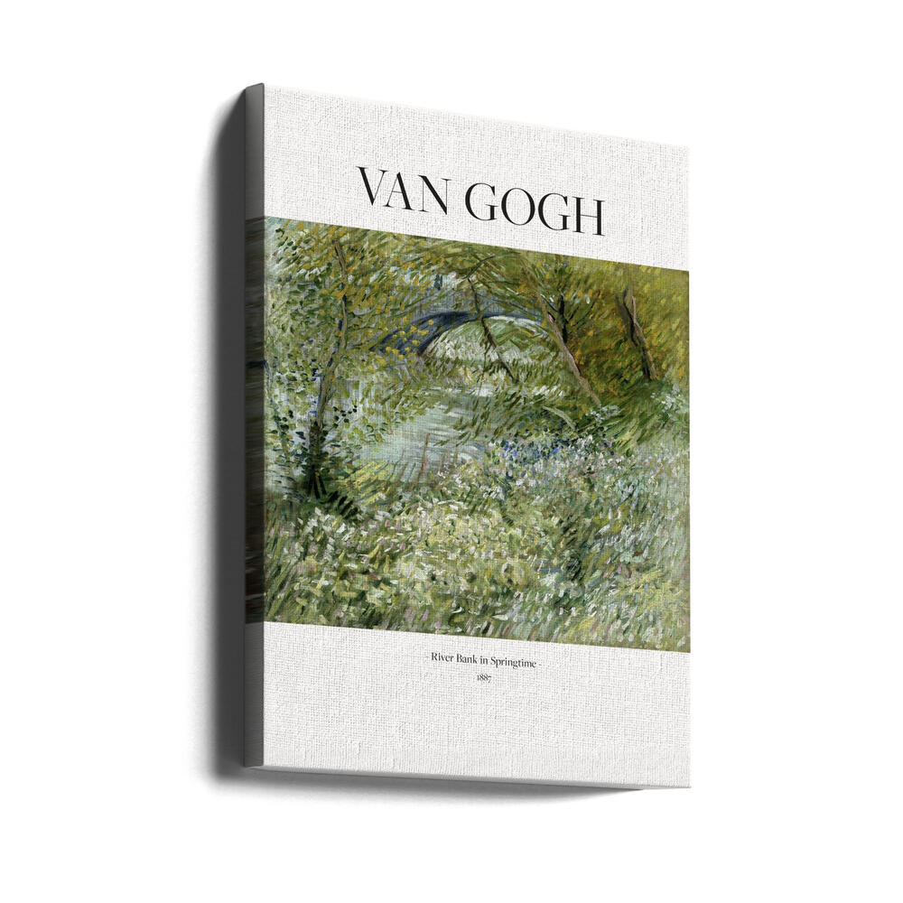 River Bank In Springtime (1887) Poster och Canvastavla