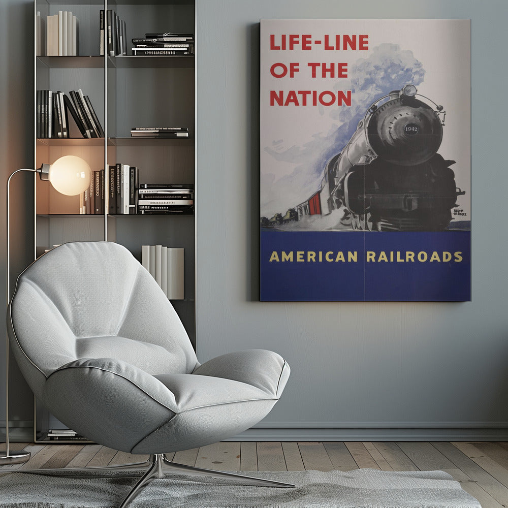 American Railroads - Life line of the nation Poster och Canvastavla