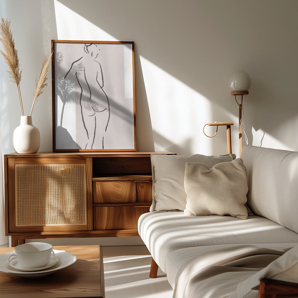 Woman in Studio Poster och Canvastavla