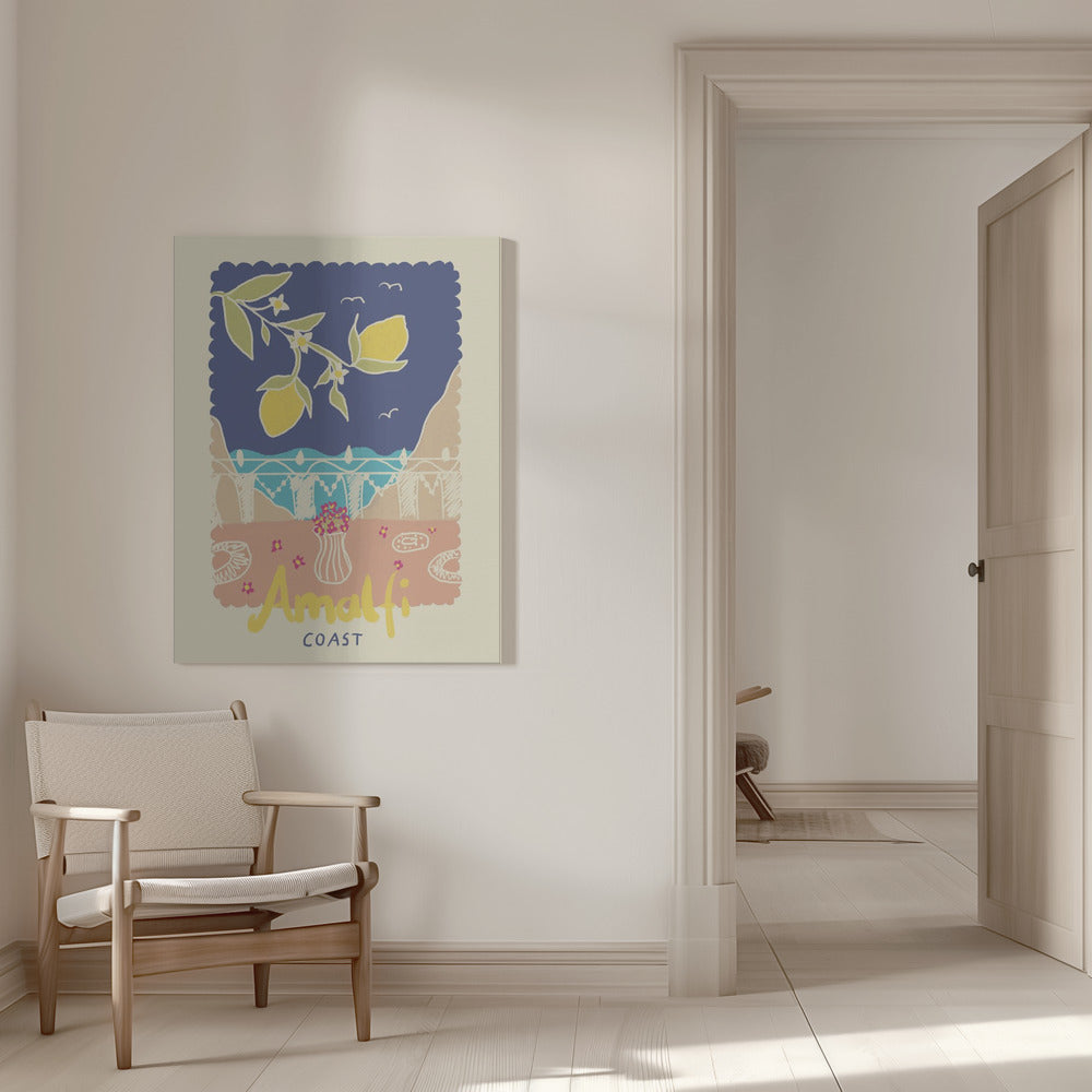 Amalfi Coast Poster och Canvastavla