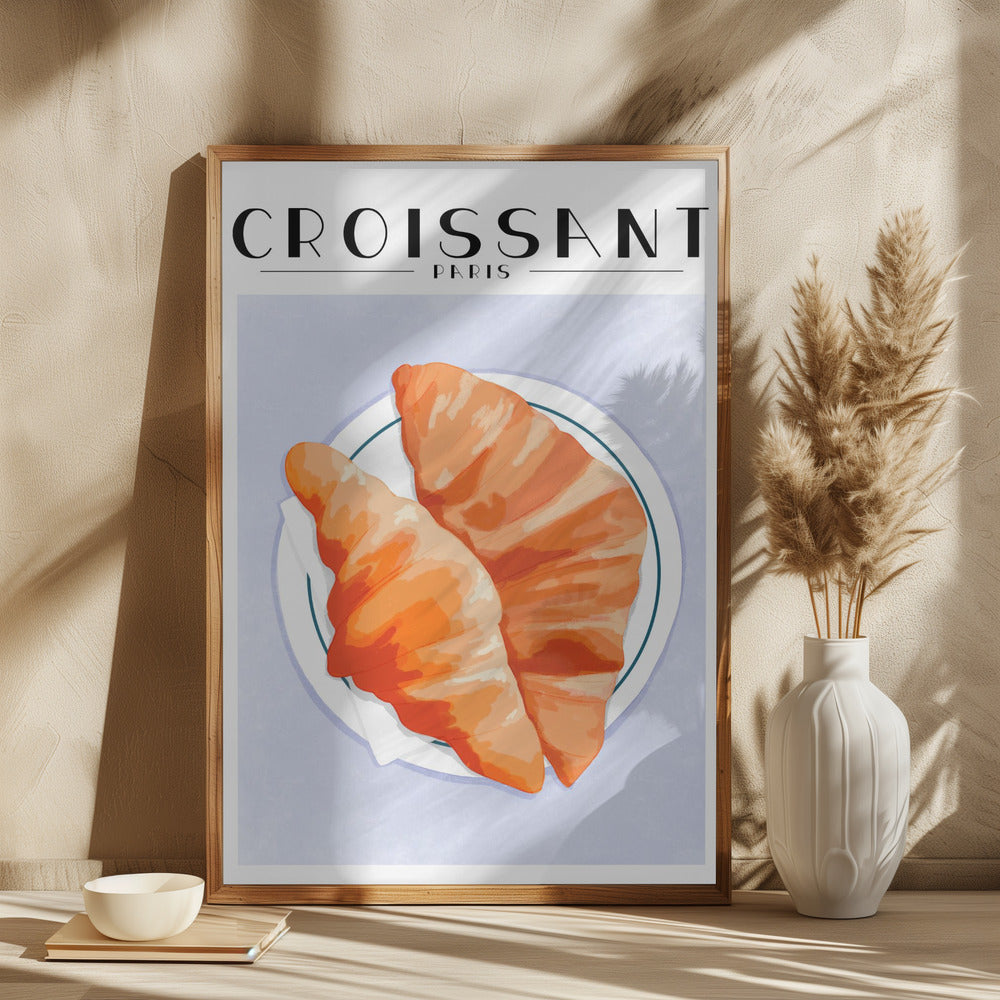 Croissant - Paris Poster och Canvastavla
