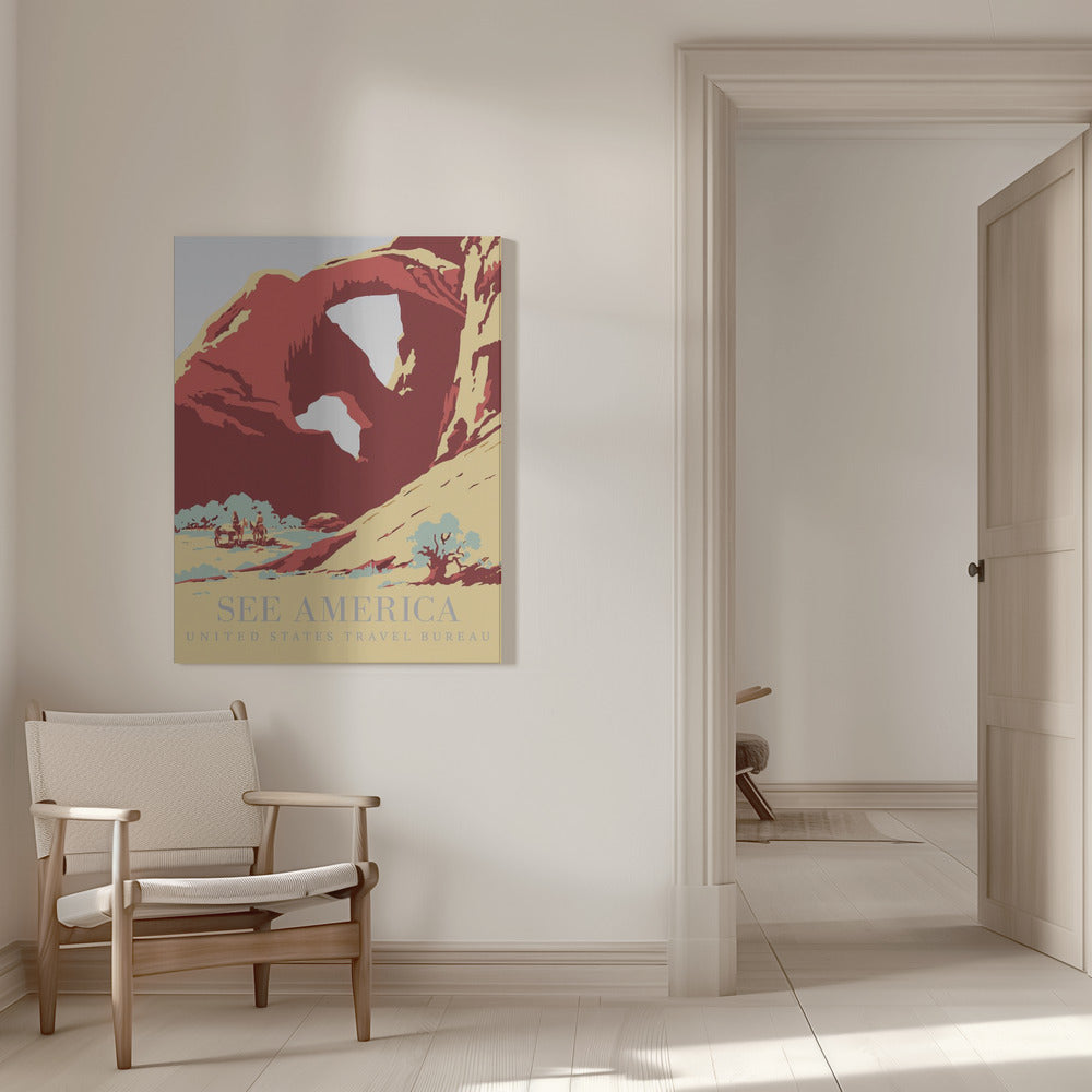 See America Poster Poster och Canvastavla
