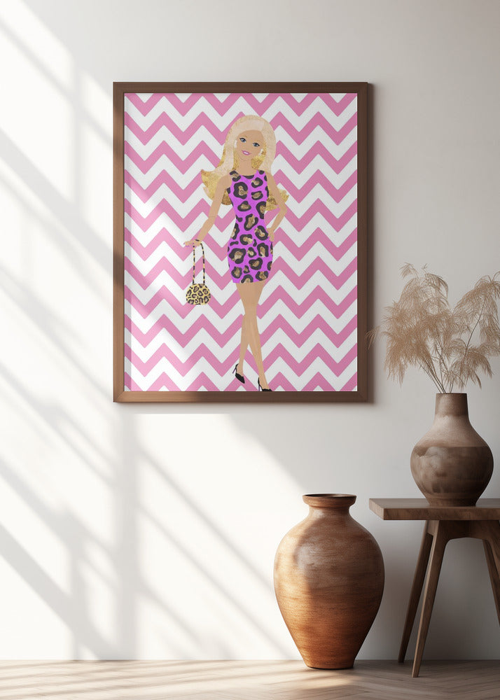 Barbie Zig Zag Poster och Canvastavla