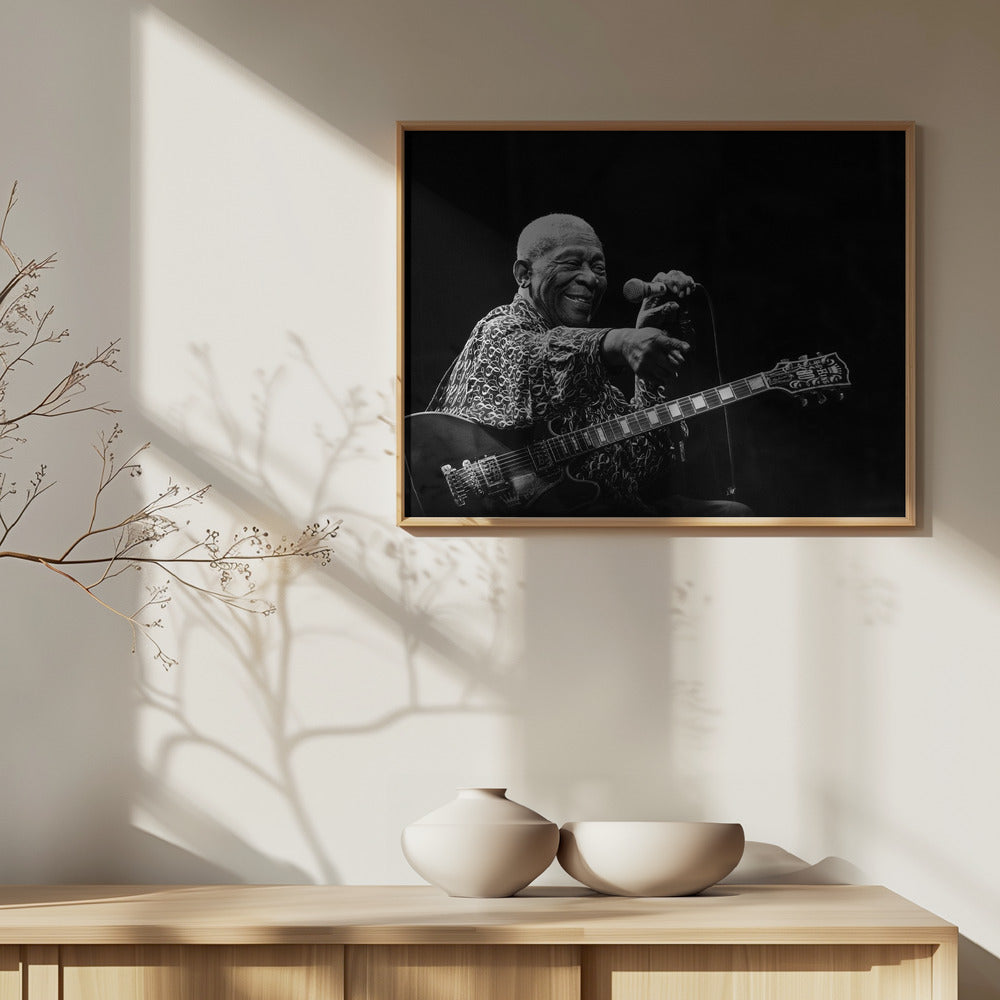 BB King Poster och Canvastavla