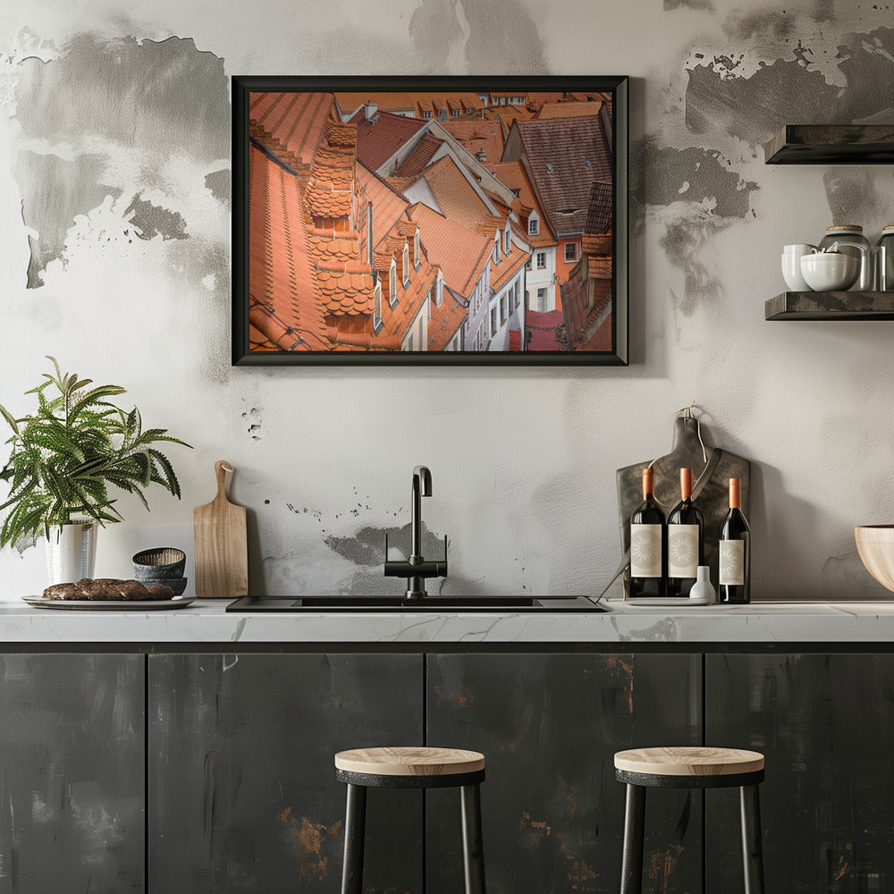 The color of these roofs... Poster och Canvastavla