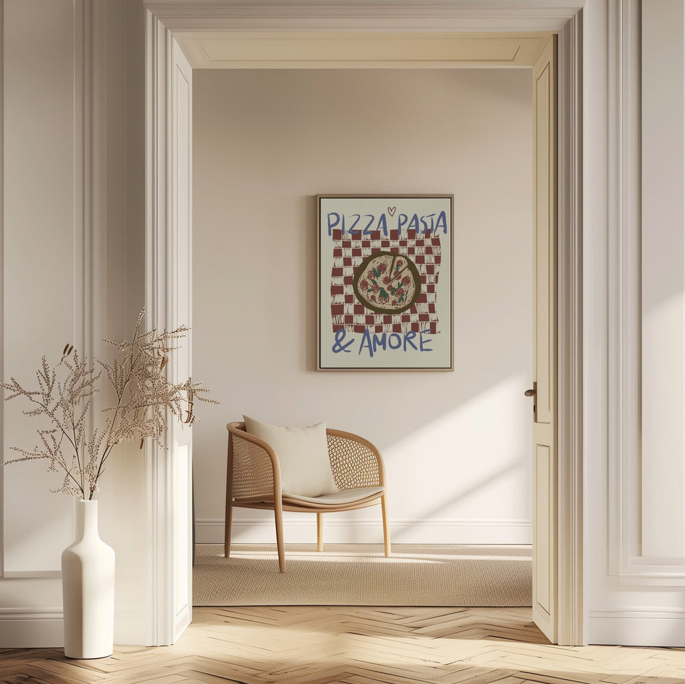 Pizza Pasta & Amore Poster och Canvastavla