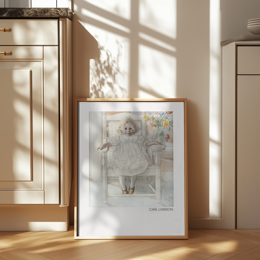 Portrait of Inga Maria Thiel, 1918 Poster och Canvastavla