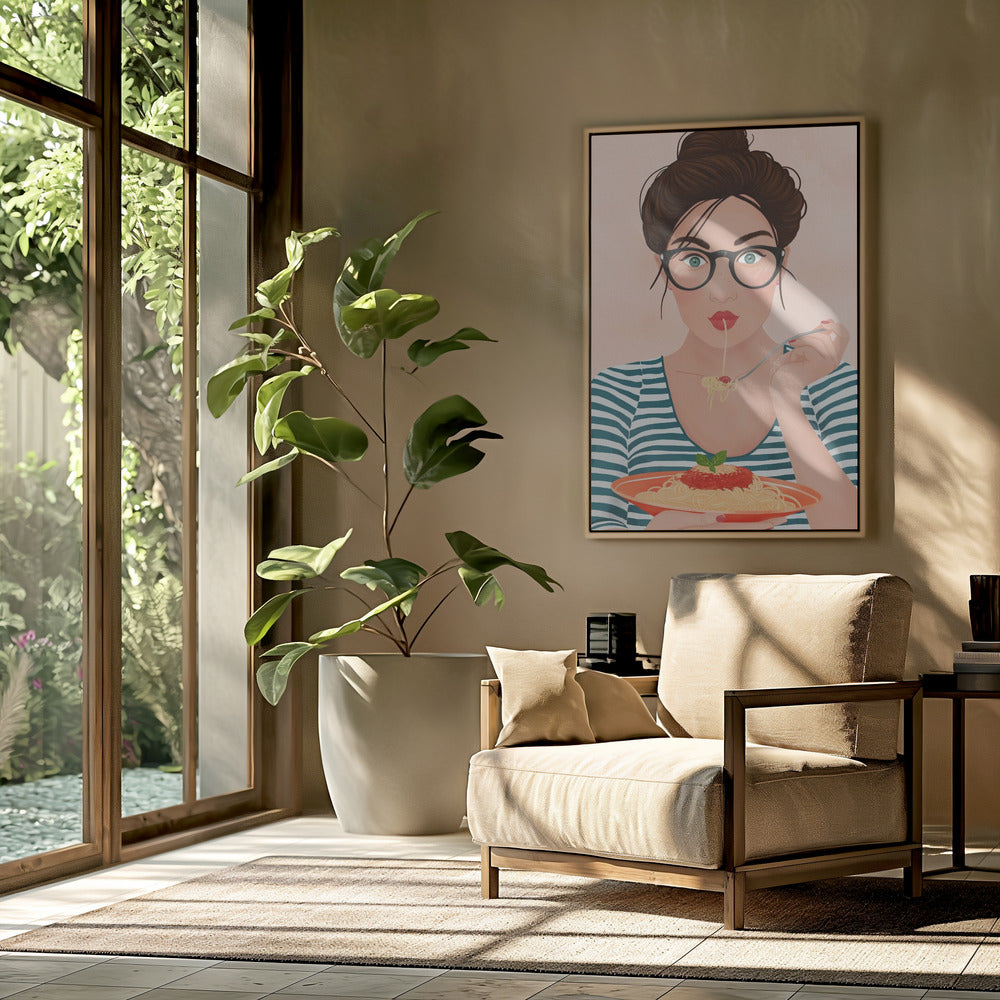 Spaghetti Poster och Canvastavla