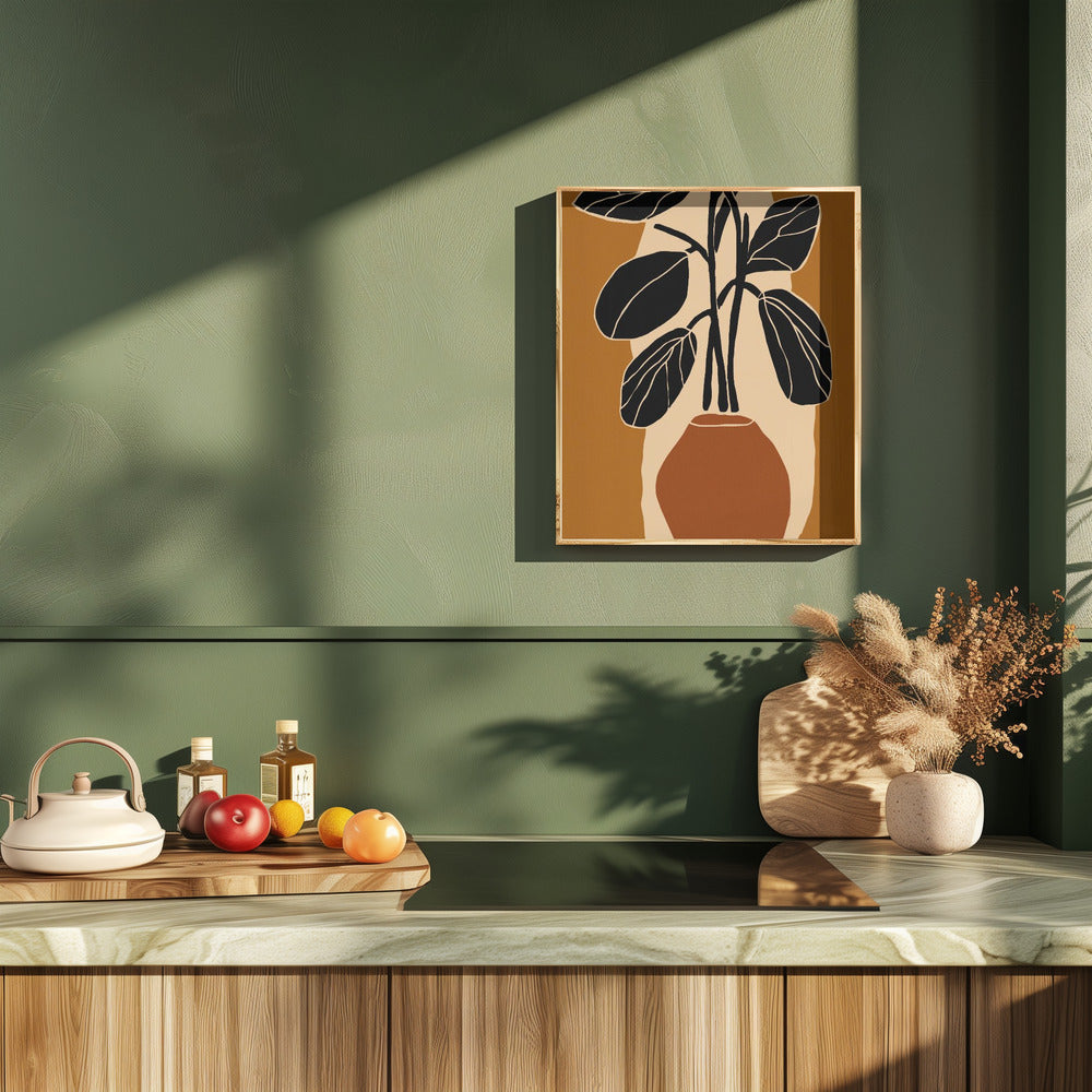 Ochre Still Life No 1 Poster och Canvastavla