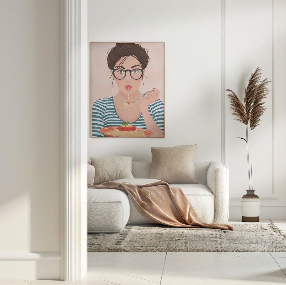 Spaghetti Poster och Canvastavla