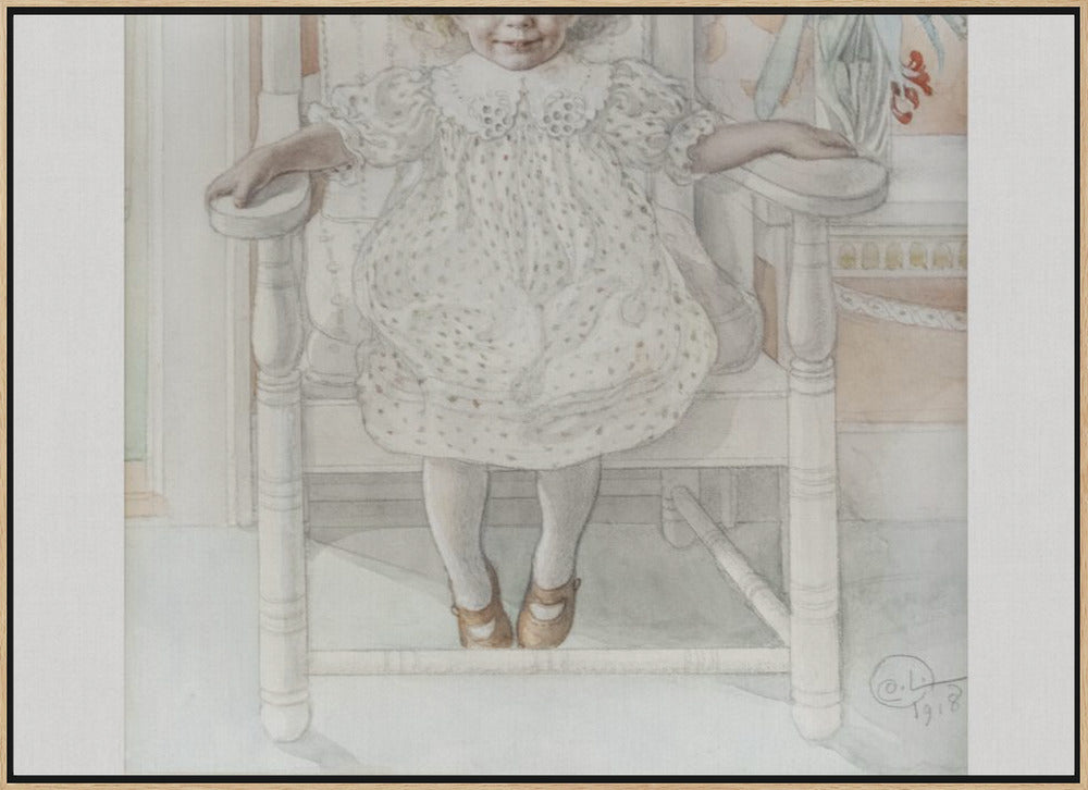 Portrait of Inga Maria Thiel, 1918 Poster och Canvastavla