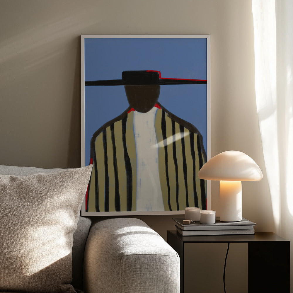 Bold Hat and Stripes New Mexico Style Poster och Canvastavla