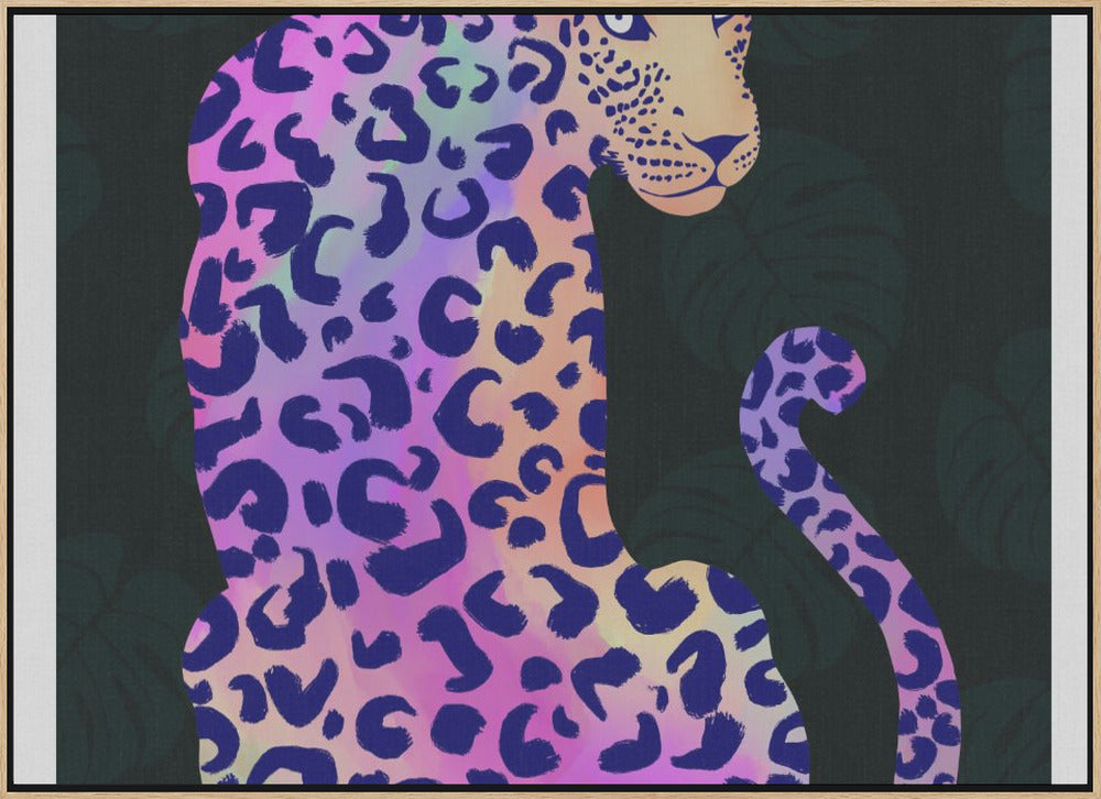 Iridescent Leopard Poster och Canvastavla