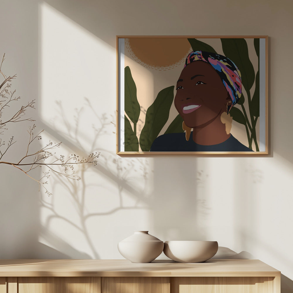 Sunny smile Poster och Canvastavla