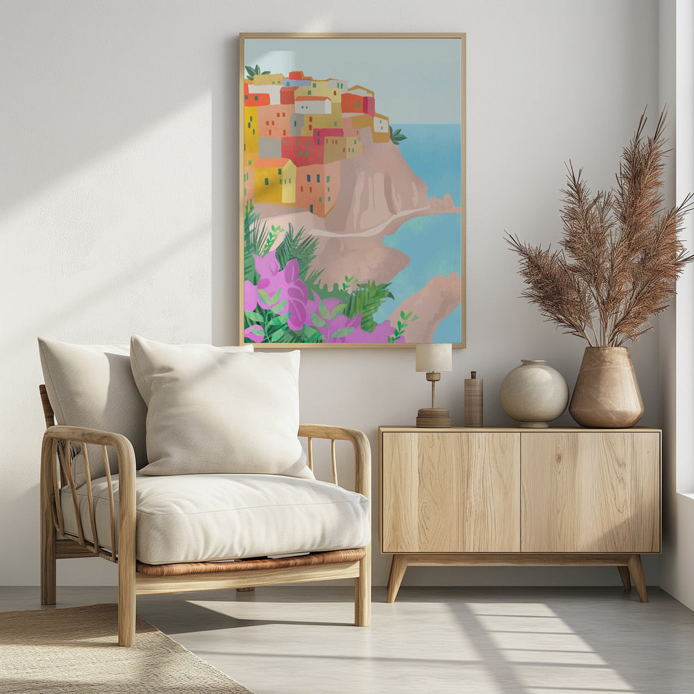 Cinque Terre Poster och Canvastavla
