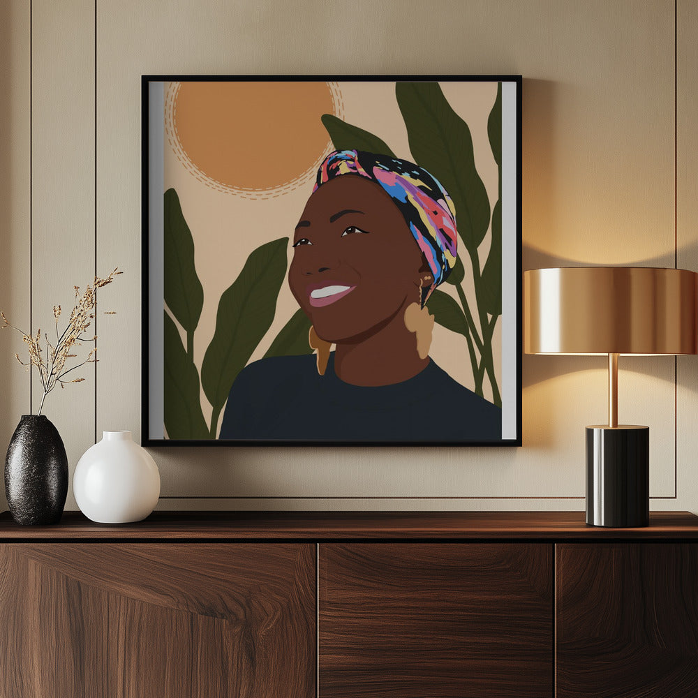 Sunny smile Poster och Canvastavla