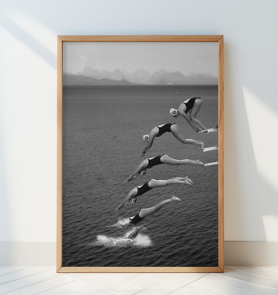 The beauty of diving Poster och Canvastavla