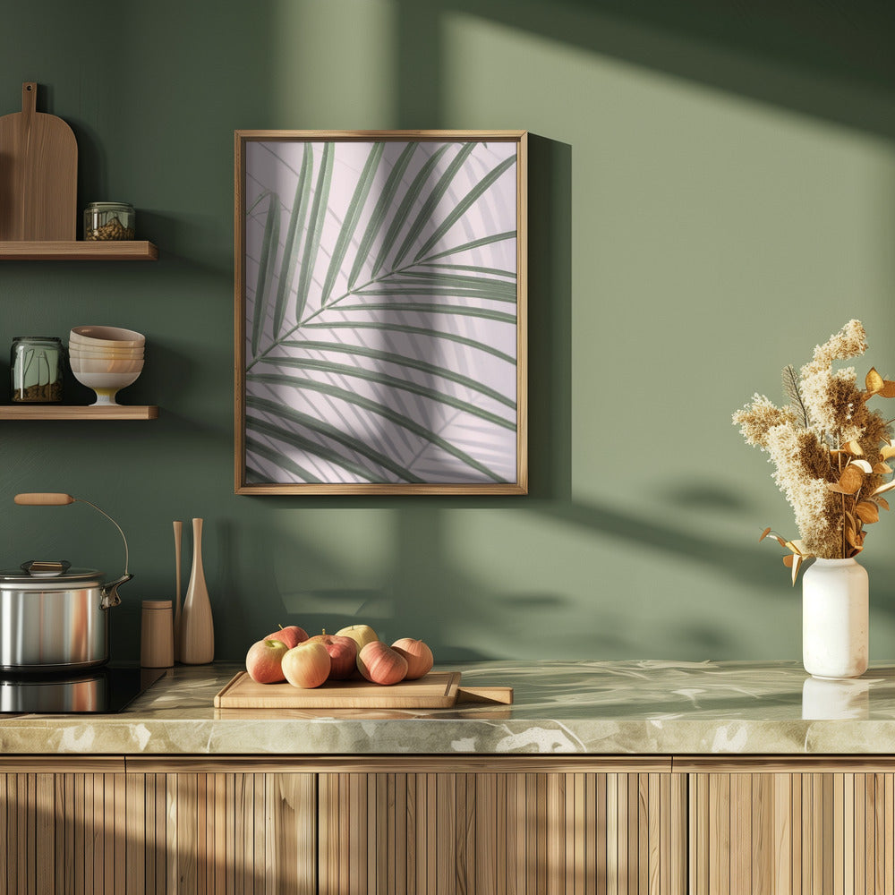 Palm Leaf Shadow Poster och Canvastavla