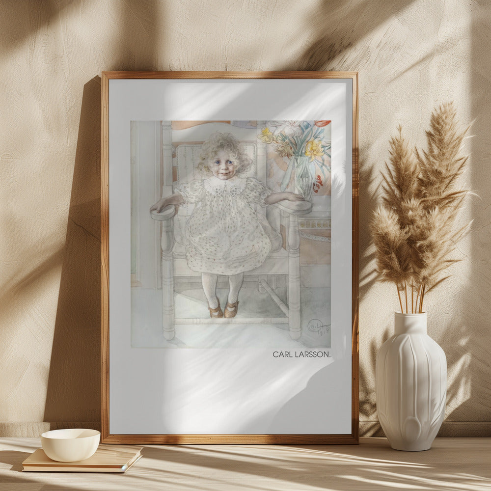 Portrait of Inga Maria Thiel, 1918 Poster och Canvastavla