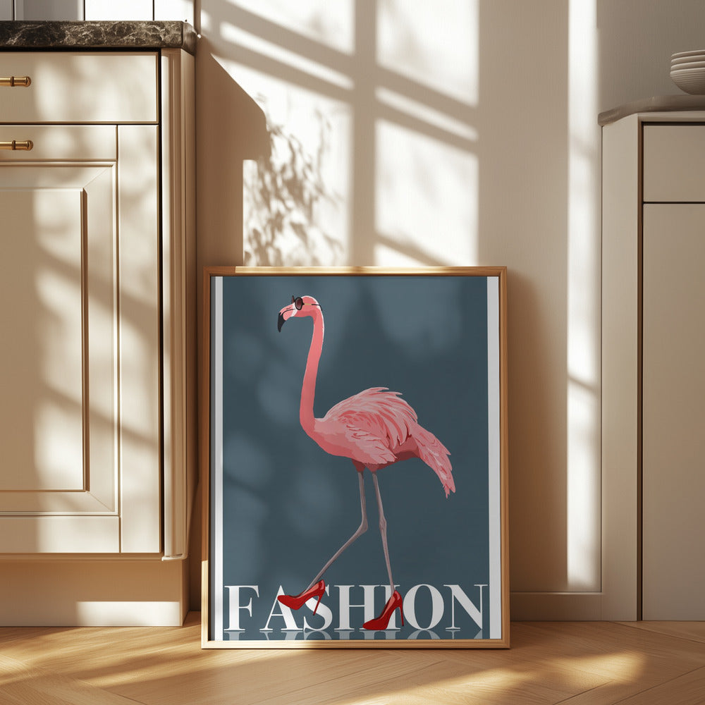 Fashion Flamingo Poster och Canvastavla