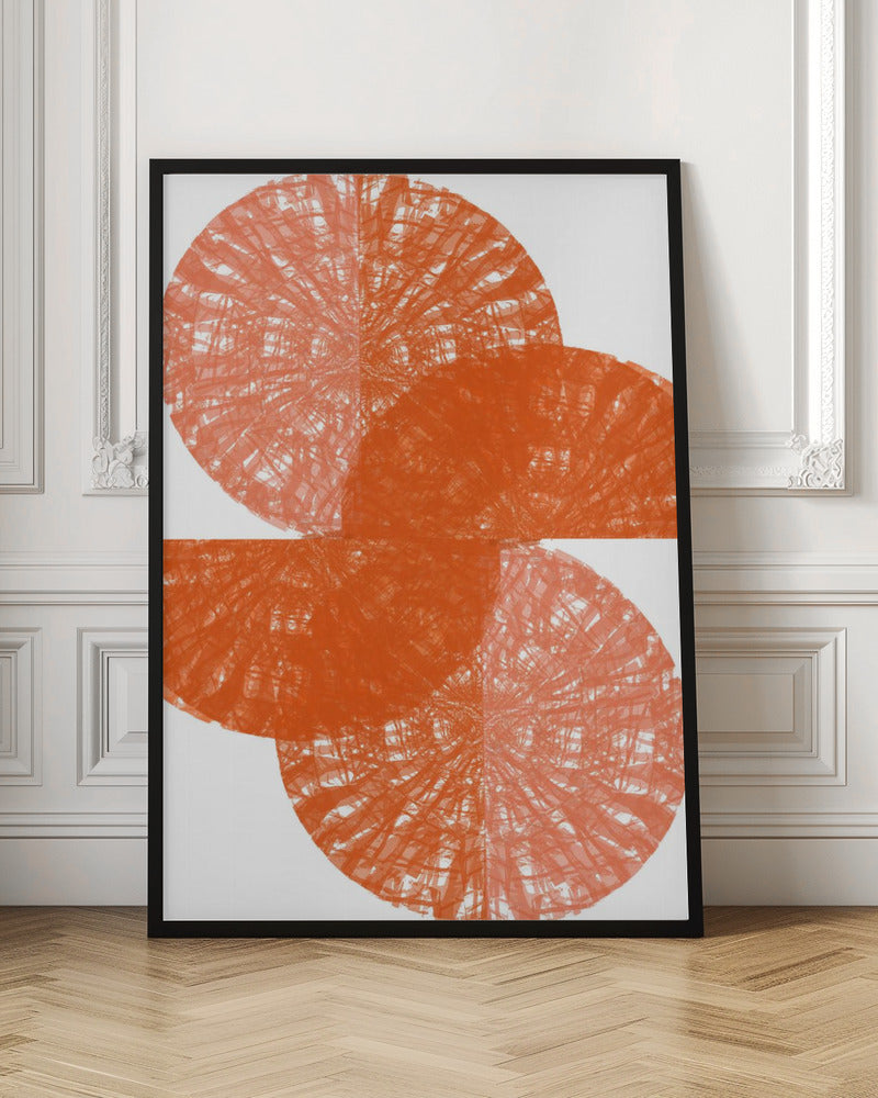 Orange Circle Fans 1 Poster och Canvastavla