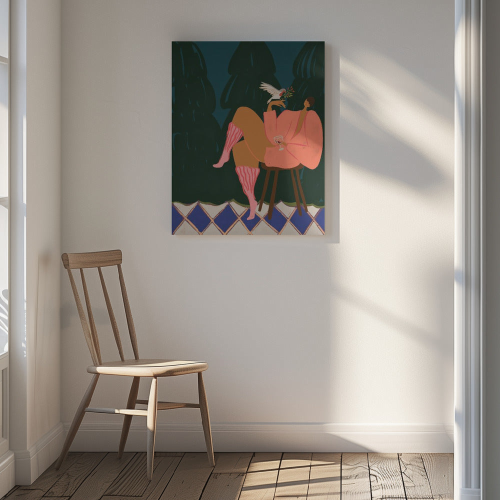 A Lil Birdy Told Me Poster och Canvastavla