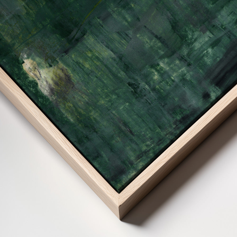 Abstract painting emerald green mural Poster och Canvastavla