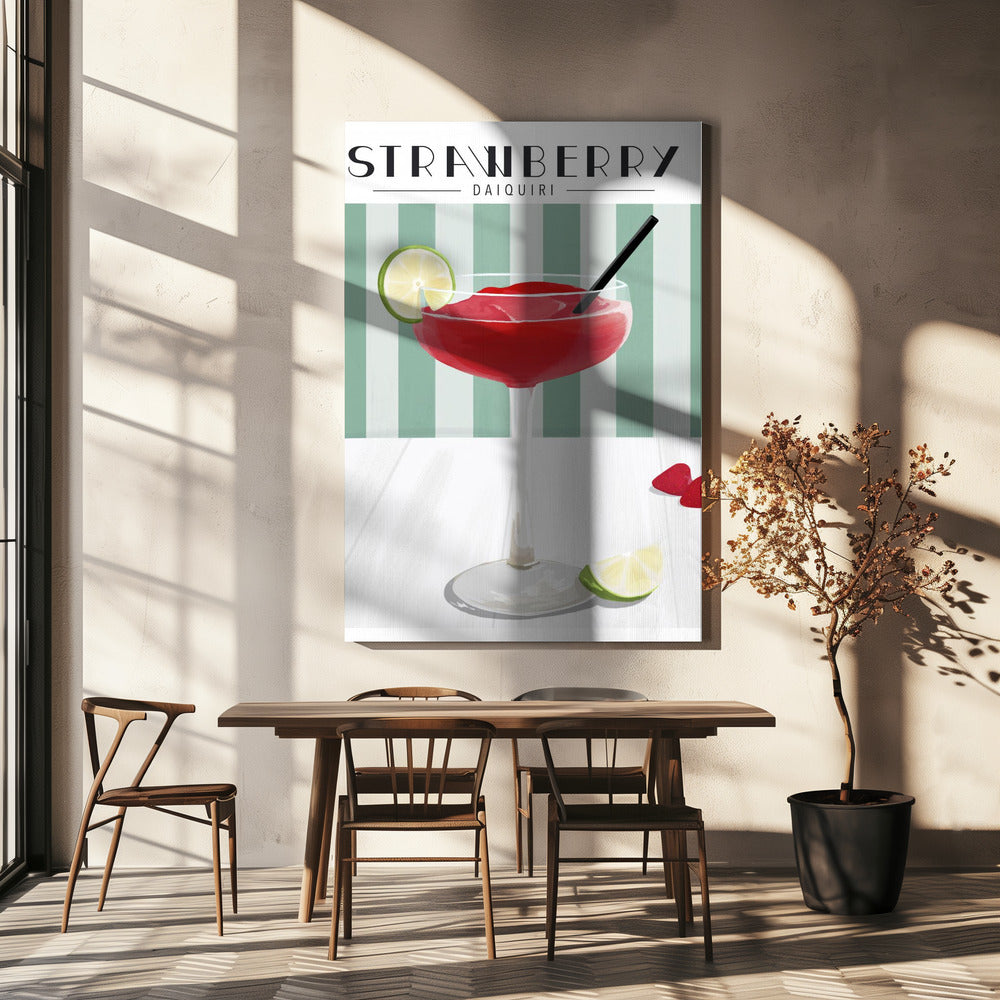 Strawberry Daiquiri Poster och Canvastavla